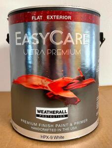(2) ULTRA PREMIUM WHITE WEATHERALL PAINT AND PRIMER- FLAT EXTERIOR