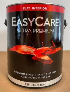 (4) PREMIUM FINISH DEEP BASE PAINT AND PRIMER- FLAT INTERIOR