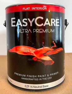 (4) PREMIUM FINISH NEUTRAL BASE PAINT AND PRIMER- FLAT INTERIOR