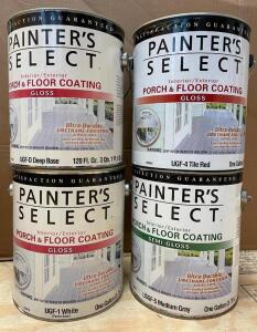 (4) ASSORTED INTERIOR/EXTERIOR PORCH AND FLOOR COATING AS SHOWN