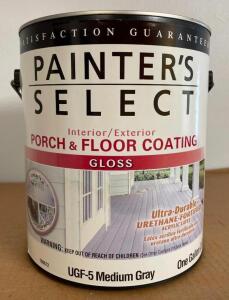 (2) INTERIOR/EXTERIOR MEDIUM GRAY PORCH AND FLOOR COATING- GLOSS