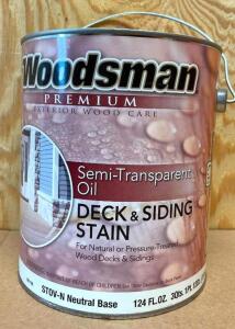 (3) DECK AND SIDING NEUTRAL BASE STAIN- SEMI TRANSPARENT OIL