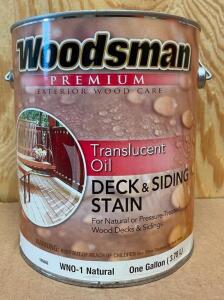 (2) DECK AND SIDING NATURAL STAIN- TRANSLUCENT OIL