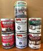 ASSORTED INTERIOR AND EXTERIOR WATER/MILDEW PROOFING PAINT AS SHOWN