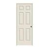 36 IN. X 80 IN. COLONIST PRIMED LEFT-HAND TEXTURED MOLDED COMPOSITE MDF SINGLE PREHUNG INTERIOR DOOR W/SPLIT JAMB