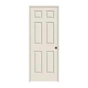 36 IN. X 80 IN. COLONIST PRIMED LEFT-HAND TEXTURED MOLDED COMPOSITE MDF SINGLE PREHUNG INTERIOR DOOR W/SPLIT JAMB