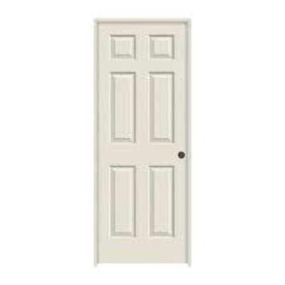 36 IN. X 80 IN. COLONIST PRIMED LEFT-HAND TEXTURED MOLDED COMPOSITE MDF SINGLE PREHUNG INTERIOR DOOR W/SPLIT JAMB