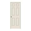 28 IN. X 80 IN. COLONIST PRIMED RIGHT-HAND TEXTURED MOLDED COMPOSITE MDF SINGLE PREHUNG INTERIOR DOOR W/SPLIT JAMB