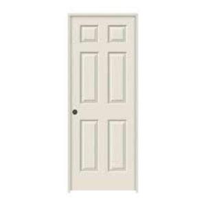 28 IN. X 80 IN. COLONIST PRIMED RIGHT-HAND TEXTURED MOLDED COMPOSITE MDF SINGLE PREHUNG INTERIOR DOOR W/SPLIT JAMB