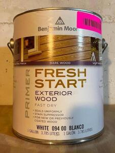 (3) FRESH START EXTERIOR WOOD PRIMER-WHITE