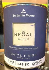 (4) REGAL SELECT BASE 3 PREMIUM INTERIOR PAINT AND PRIMER-MATTE FINISH