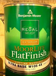 (3) REGAL SELECT EXTERIOR MOORLIFE FLATFINISH-ULRA BASE 4