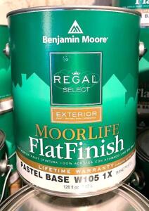 (3) REGAL SELECT EXTERIOR MOORLIFE FLATFINISH-PASTEL BASE