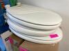 (3) ASSORTED WHITE TOILET SEATS