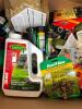 BOX OF ASSORTED RAINBIRD SPRINKLER FITTINGS AND ASSORTED LAWN CARE PRODUCTS. - 2