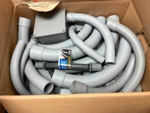 BOX OF RIGID NONMETALLIC 1 1/4" PLASTIC CONDUIT SECTION