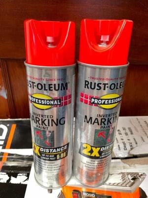 (8) CANS OF RUST OLEUM MARKING PAINT