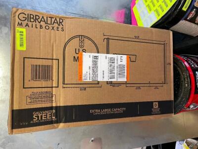 GIBRALTAR GALV STEEL MAIL BOX.