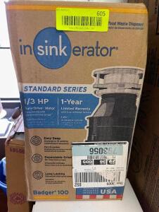 IN SINK ERATOR 1/3 HP STANDARD SERIES BADGER 100 DISPOSAL