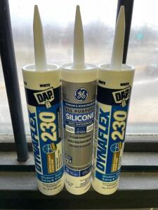 BOX OF ASSORTED SEALANT AND CAULK