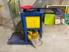 ROLLING JANITORIAL CART WITH ACCESSORIES - 2