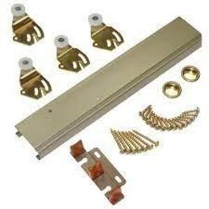 (3) 1166 SERIES 60 IN. SLIDING BYPASS TRACK AND HARDWARE SET FOR 2 BYPASS DOORS