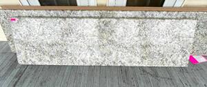 8 FT. GRAY LAMINATE COUNTERTOP WITH WATERFALL EDGE IN PEBBLE PIAZZA