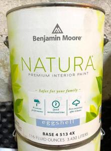 (2) NATURA BASE 4 PREMIUM INTERIOR PAINT-EGGSHELL