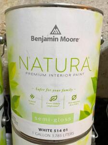 (2) NATURA WHITE PREMIUM INTERIOR PAINT-SEMI GLOSS