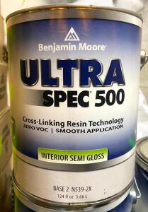 (4) ULTRA SPEC 500 BASE 2 INTERIOR SEMI GLOSS PAINT