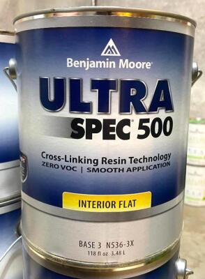 (2) ULTRA SPEC 500 BASE 3 INTERIOR FLAT PAINT