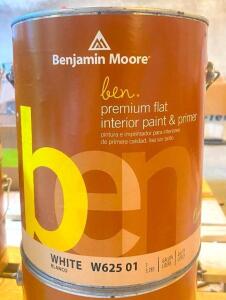 (3) BEN PREMIUM FLAT INTERIOR PAINT AND PRIMER- BASE 6