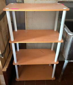 DESCRIPTION: 4-TIER SHELVING UNIT ADDITIONAL INFORMATION OFF SITE PICK UP ONE DAY REMOVAL FOR THIS ITEM. LOCATION: 4258 SCHILLER AVE. ST. LOUIS. MO QT