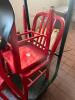 DESCRIPTION: (4) METAL DINING CHAIRS ADDITIONAL INFORMATION OFF SITE PICK UP ONE DAY REMOVAL FOR THIS ITEM. LOCATION: 4258 SCHILLER AVE. ST. LOUIS. MO - 2