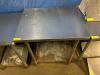 DESCRIPTION: 30" X 24" STAINLESS TABLE W/ GALV UNDER SHELF SIZE: 30" X 24" LOCATION: BAY 7 QTY: 1 - 2