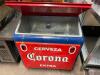 DESCRIPTION: 31" METAL BEER COOLER W/ " CERVEZA CORONA LOGO SIZE: 31" LOCATION: BAY 7 QTY: 1 - 2