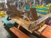 DESCRIPTION: (2) 48" WOODEN PICNIC TABLE W/ BENCH SEAT - NATURAL SIZE: 48" LONG LOCATION: BAY 6 THIS LOT IS: SOLD BY THE PIECE QTY: 2 - 2