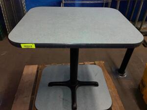 DESCRIPTION: (3) 30" X 24" COMPOSITE TABLES W/ BASES. SIZE: 30" X 24" LOCATION: BAY 7 THIS LOT IS: SOLD BY THE PIECE QTY: 3