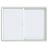 V-2500 SERIES WHITE VINYL RIGHT HANDED SLIDING WINDOW WITH FIBERGLASS MESH SCREEN