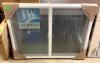 V-2500 SERIES WHITE VINYL RIGHT HANDED SLIDING WINDOW WITH FIBERGLASS MESH SCREEN - 2