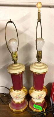 (2) PORCELAIN LAMPS