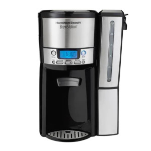 BREWSTATION 12-CUP PROGRAMMABLE STAINLESS STEEL DRIP COFFEE MAKER WITH REMOVABLE WATER RESERVOIR