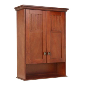 KNOXVILLE 22" BATHROOM STORAGE WALL CABINET IN NUTMEG