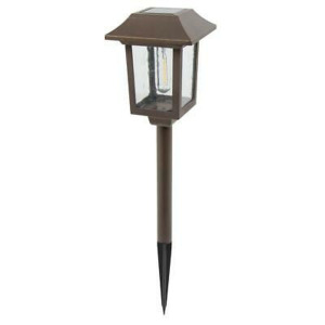 6CT PACK OF SOLAR GOLDEN BRONZE OUTDOOR INTEGRATED FILAMENT LED PATH LIGHT