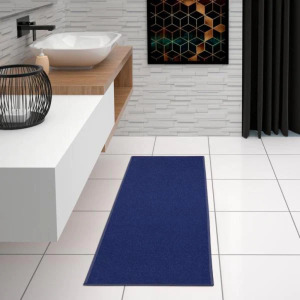 OSCAR COLLECTION BLUE SOLID RUNNER RUG