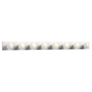 8-LIGHT WHITE BATH VANITY LIGHT