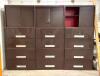 DESCRIPTION: (3) 36" X 19" X 80" METAL FILE CABINET-BROWN LOCATION: DOWNSTAIRS QTY: 3