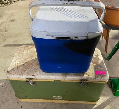 DESCRIPTION: (2) ASSORTED COOLERS. LOCATION: SHOP QTY: 1