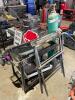 DESCRIPTION: TWO TIER METAL UTILITY CART W/ WELDING CYLINDER TANK LOCATION: SHOP QTY: 1 - 3