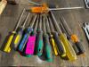 DESCRIPTION: (1) LOT OF ASSORTED SCREW DRIVERS. LOCATION: SHOP QTY: 1